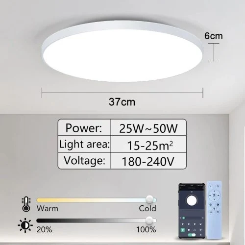 50W White Border