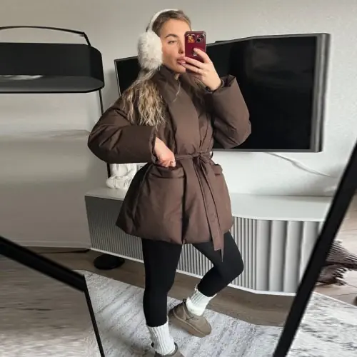 Image de Manteau Hiver Kimono Femme - Chaud & Décontracté