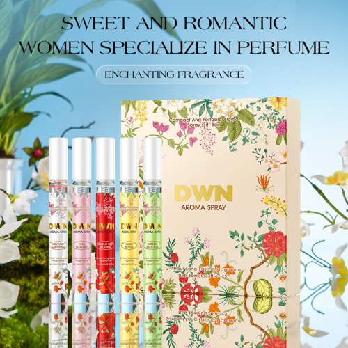 Afbeelding van 5pcs Bloemen Parfum Cadeauset Elegante Charme Geurspray Langdurig voor Vrouwen Mannen Romantische Feromoon 10ml