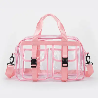 Image de Sac de Voyage Transparent PVC - Grand Capacité & Mode 2025