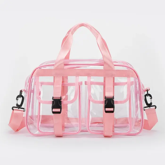 Image de Sac de Voyage Transparent PVC - Grand Capacité & Mode 2025