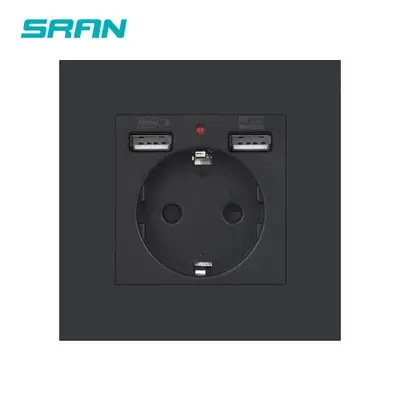 Image de Prise Murale USB Type-C 2.1A - 16A - 86x86mm