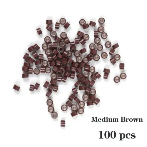 Moyen marron 100pcs