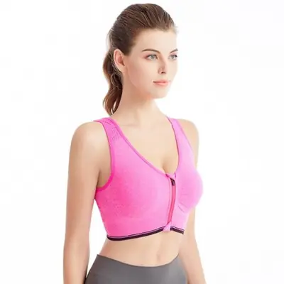 Image de Brassière de Sport avec Fermeture Éclair - Confort & Performance