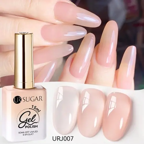 Image de Vernis Gel UV Translucide Semi-Permanent - Effet Blanc Laiteux