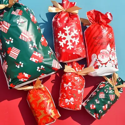 Image de Sac Cadeau Noël Père Noël - Décoration Festive
