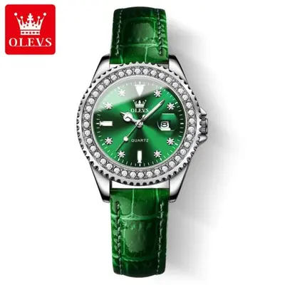 Image de Montre Élégante Femme Quartz avec Cadran Diamant