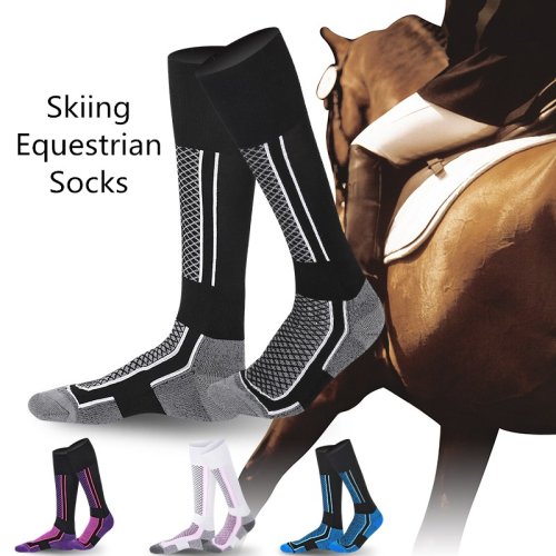Bild von Extra-warme, verdickte Reit- und Outdoor-Socken für Damen und Herren – Ideal für Skifahren, Wandern und Reiten im Winter