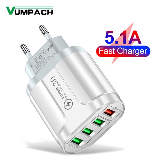 Zdjęcie Szybka Ładowarka USB-C 4-Portowa 48W – Idealna dla iPhone, Samsung, Xiaomi