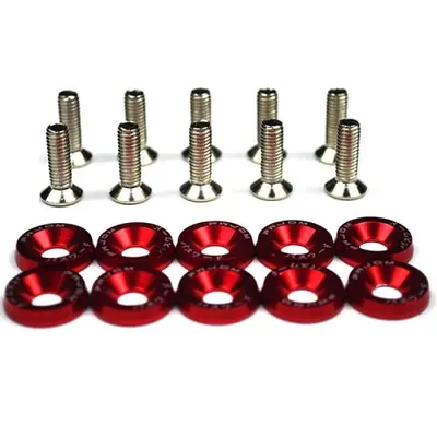 Image de Boulons de plaque d'immatriculation JDM M6x20 - Pack de 10