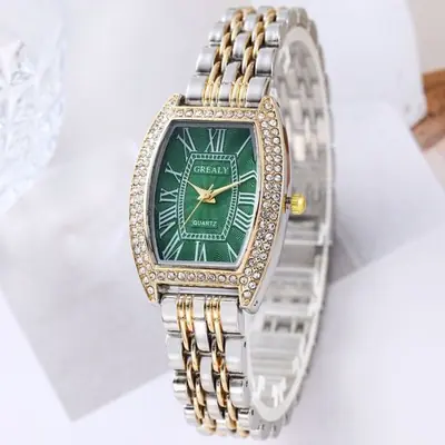 Image de Montre Femme Luxe Strass - Élégante & Tendance
