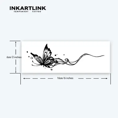 Image de Tatouage Temporaire Papillons - Élégant & Durable