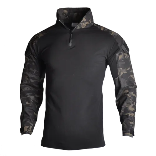 Zwart camo shirt