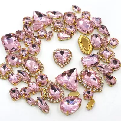 Image de Strass Cristal Mixte - 50 Pièces Multicolores pour Décoration