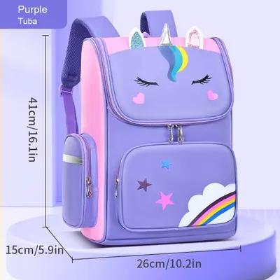 Image de Cartable Licorne Mignon pour Écoliers 6-12 Ans