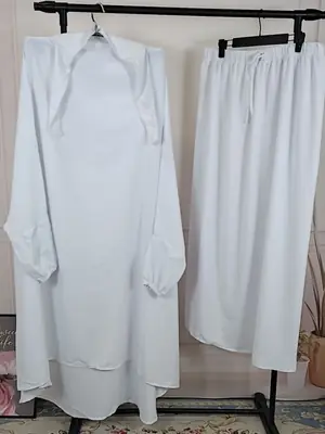 Image de Abaya élégante 2 pièces - Tenue de prière islamique