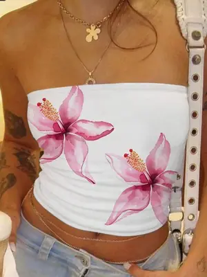 Image de Robe Longue Florale Dos Nu Été 2025
