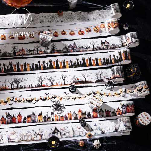 Bild von Vintage Gothic Halloween Band – Kreatives Deko-Accessoire für Partys & Journals