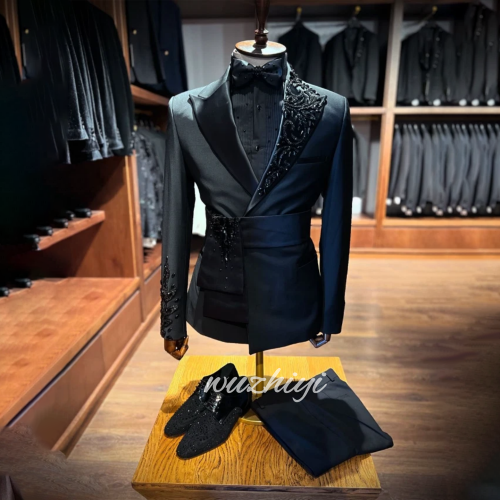 Image de Costume Marié Luxe Coupe Cintrée - Blazer & Pantalon Sur Mesure