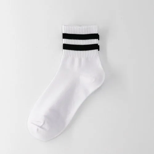 Black stripes socks