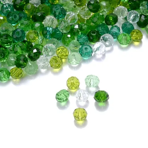 Image de Perles de Verre Cristal Rouge Foncé 4-6mm - Lot de 40
