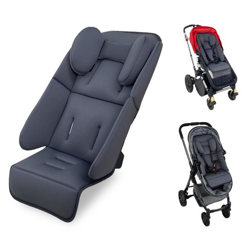 Zdjęcie Uniwersalna wkładka do wózka dziecięcego kompatybilna z Uppababy Vista V2, V3 Cruz V2 2 w 1, od noworodka do malucha, zapewniająca komfort.