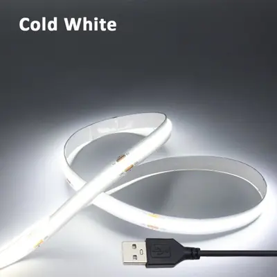 Image de Bande LED COB USB 5V - Éclairage Flexible 320 Diodes