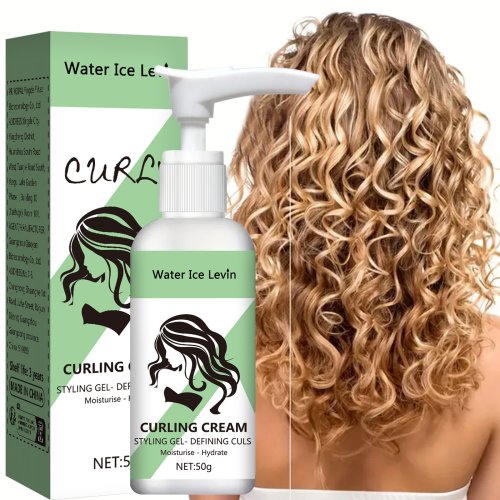 Afbeelding van Natuurlijke Krulcrème met Hydraterende & Elastische Styling voor Alle Haartypen – Zonder Parabenen, Sulfaatvrij & Vegan
