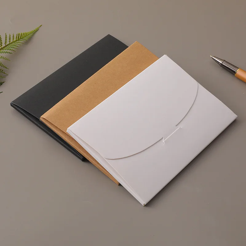 Imagen de 50 unids/lote de sobres de papel Kraft, usados para tarjetas postales/tarjetas/almacenamiento de joyas DIY, bolsas de almacenamiento de embalaje de regalo de invitaciones de boda
