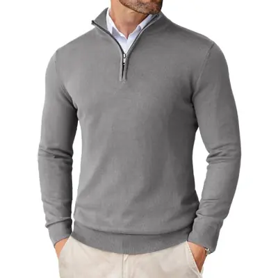 Pull Zippé Homme Coupe Cintrée - Style Streetwear