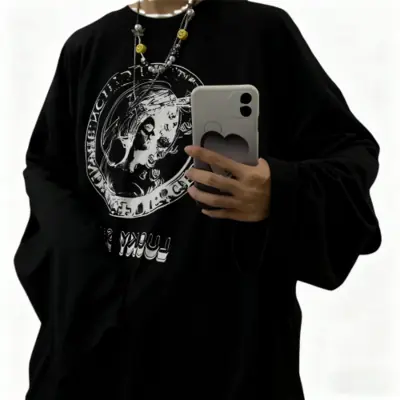 Image de T-Shirt Homme Y2K Harajuku - Style Streetwear Décontracté