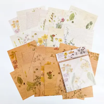 Image de Papier Décoratif Vintage - Lot de 30 Feuilles