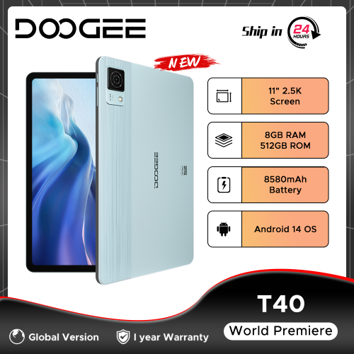 Image de Doogee T40 – Tablette 11" 2K Ultra HD avec 8 Go RAM & 512 Go