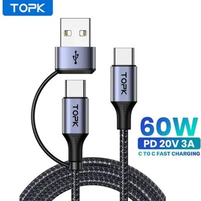 Image de Chargeur Rapide USB-C 60W pour MacBook, Samsung, Xiaomi