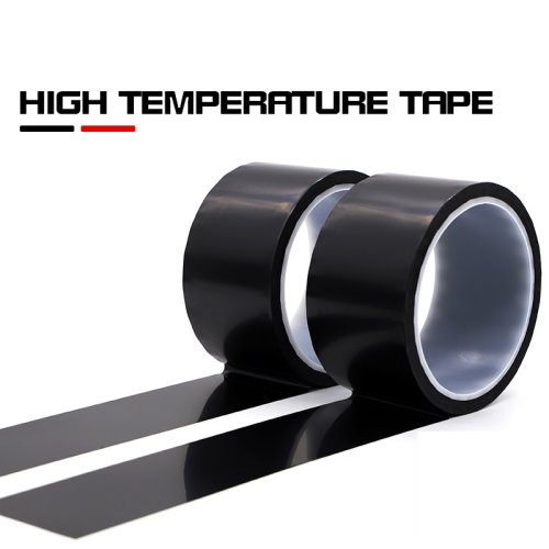 Image of Premium Black Polyimide Kapton Tape – High-Temperature Resistant, Voltage-Insulating, Matte Finish Adhesive Tape for Industrial and DIY Applications