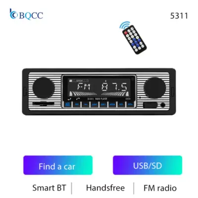 Image de Autoradio 1DIN Bluetooth MP3 avec USB, AUX et FM
