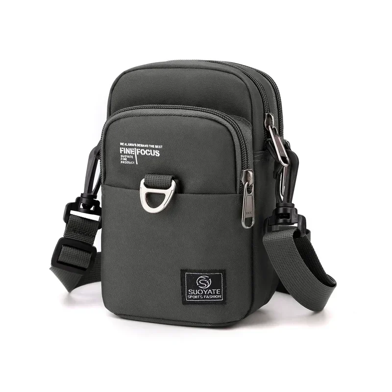 Bild von Stylische Herren-Shoulderbag – Kleine Nylon-Tasche mit Flap-Design