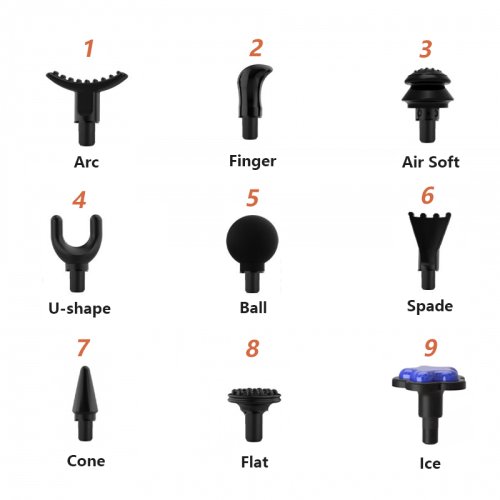 Image of Natural Relief 12mm Universal Mini Fascia Gun Massage Head for Deep Tissue Therapy