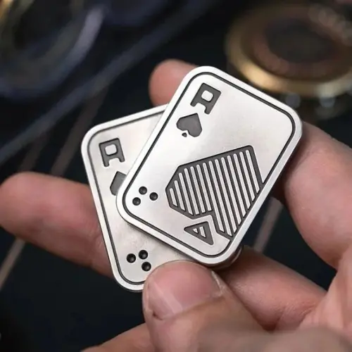 Image de Fidget Spinner Crâne Métal - Jouet Anti-Stress Élégant
