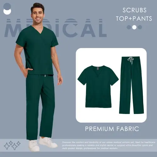 Image de Uniformes Médicaux Unisexe - Style Élégant & Confortable