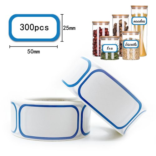 Image of Eco-Friendly Removable Freezer Labels – 300-Pack Self-Adhesive Food Storage Stickers for Organized Kitchen & Meal Prep