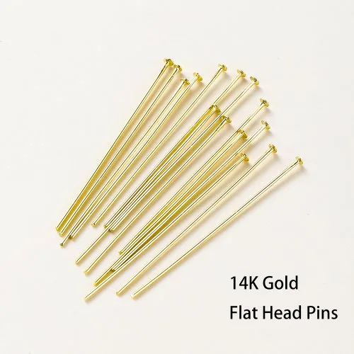 Płaska głowica Złoto 14K