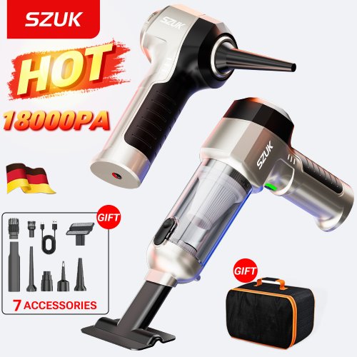 Image of 2025 Portable Handheld Vacuum Cleaner with One-Click Dust Release, 9998700Pa Powerful Suction for Car and Home Cleaning