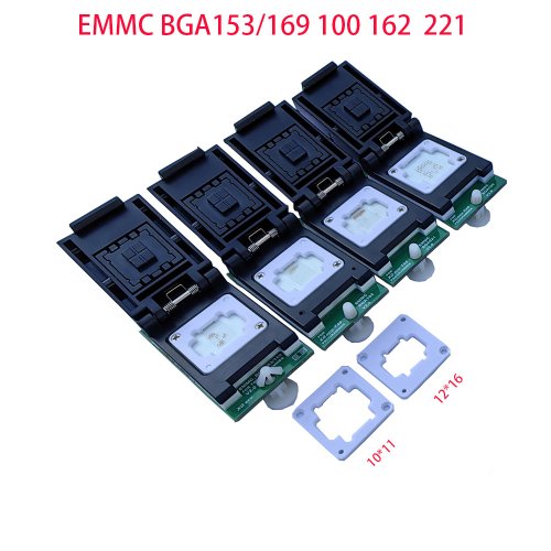 Afbeelding van Xgecu EMMC BGA221, BGA153, BGA169, BGA100, BGA162 Adapter Socket voor T48 Programmeur V2.0 - Dubbele Kop Sondehouder met Betrouwbare Contacten