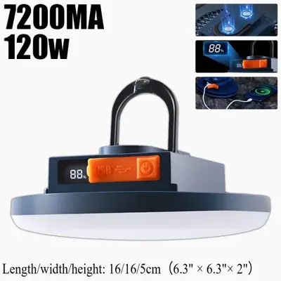 Image de Lanterne LED Rechargeable 100W - Lumière Puissante pour Camping