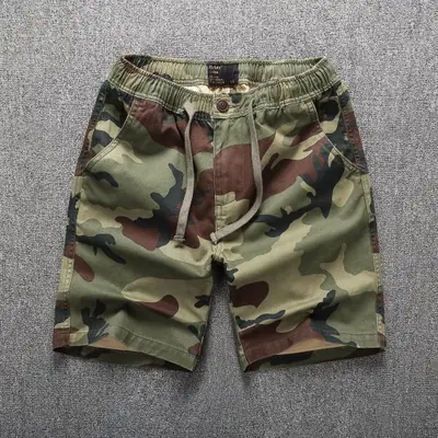 Image de Short Cargo Homme en Coton - Style Décontracté & Sportif