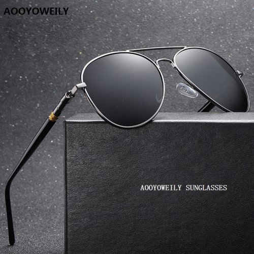 Immagine di Occhiali da sole polarizzati da uomo di lusso Occhiali da sole da guida per uomo Donna Designer di marca Occhiali da sole pilota neri vintage maschili UV400