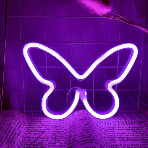 Image de Lampe LED Papillon Lumineux - Décoration Romantique & Festive