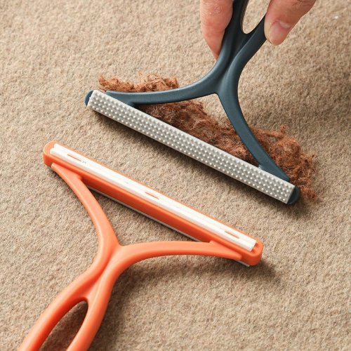 Image of Natural Dual-Sided Pet Hair Remover & Fabric Shaver – Eco-Friendly Lint Remover for Clothes, Carpets, and Sweaters