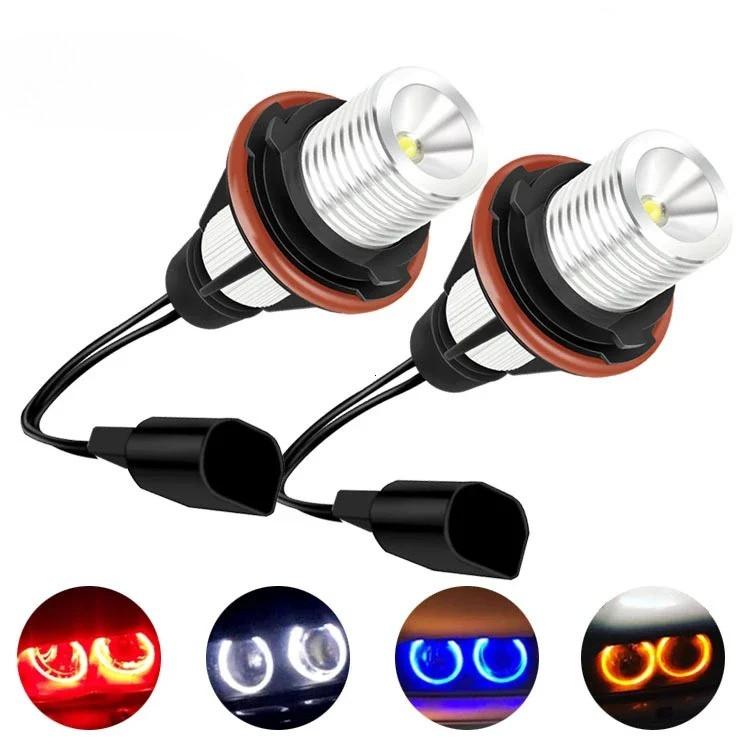Immagine di Luci Angel Eyes LED Bianche per BMW - Kit 2 Pezzi